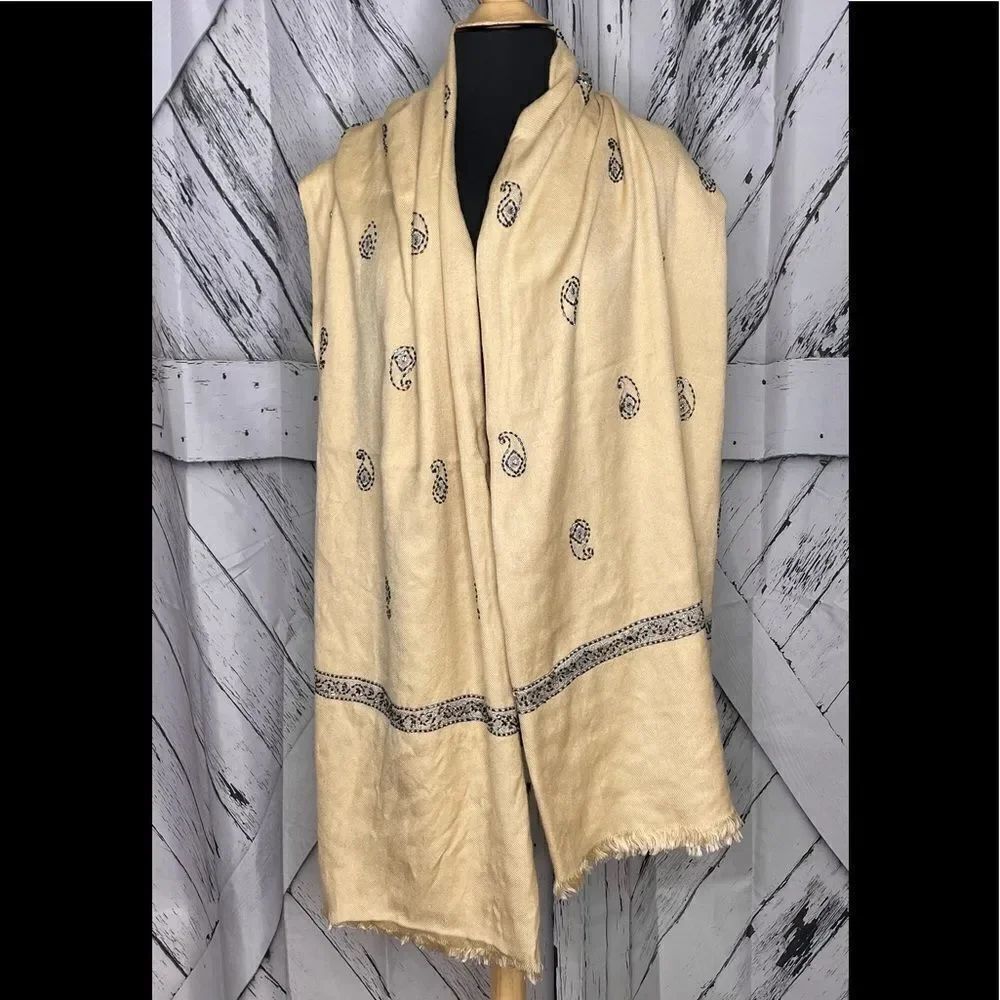 Oversized Sequin Trim Scarf/Shawl/Wrap